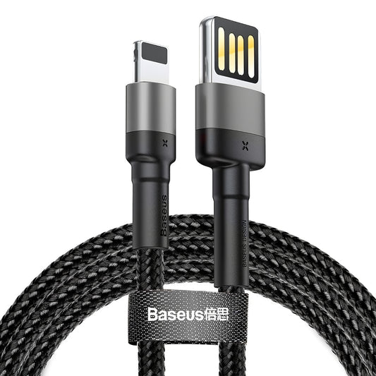 Καλώδιο δεδομένων και φόρτισης USB-A - Lightning Baseus Cafule, 18W, 2m, γκρι CALKLF-HG1 