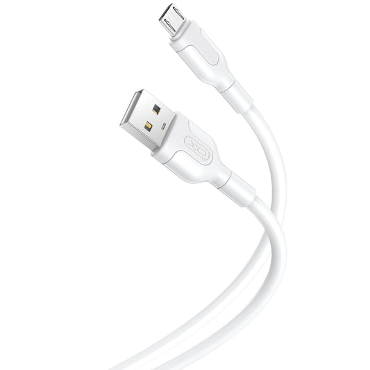 Καλώδιο Δεδομένων και Φόρτισης USB-A - microUSB XO Design NB212, 18W, 1m, Λευκό