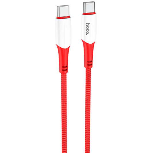 Καλώδιο δεδομένων και φόρτισης USB-C - USB-C HOCO X70, 60W, 1m, κόκκινο 