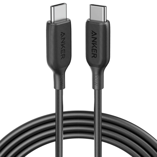 Καλώδιο δεδομένων και φόρτισης USB-C - USB-C Anker 543, 100W, 1.8m, μαύρο A80E2G11 