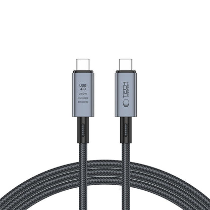 Καλώδιο δεδομένων και φόρτισης USB-C - USB-C Tech-Protect Ultraboost Max, 240W, 2m, γκρι 