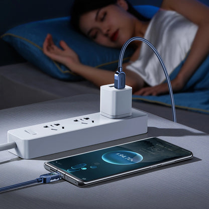 Καλώδιο Δεδομένων και Φόρτισης USB-C - USB-C Joyroom A4 Display, 100W, 1.2m, Μπλε