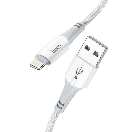 Καλώδιο Δεδομένων και Φόρτισης USB-A - Lightning HOCO X70, 18W, 1m, Λευκό
