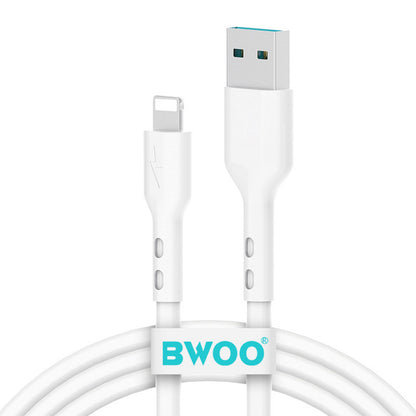 Καλώδιο Δεδομένων και Φόρτισης USB-A - Lightning BWOO X172L, 18W, 1m, Λευκό