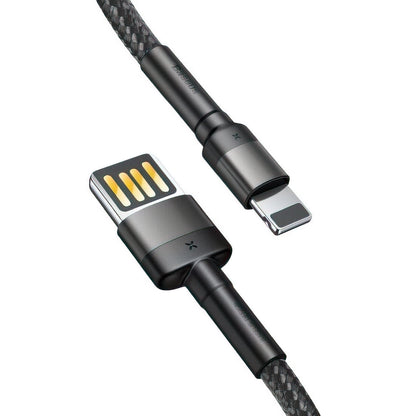 Καλώδιο Δεδομένων και Φόρτισης USB-A - Lightning Baseus Cafule Special Edition, 18W, 1m, Γκρι CALKLF-GG1