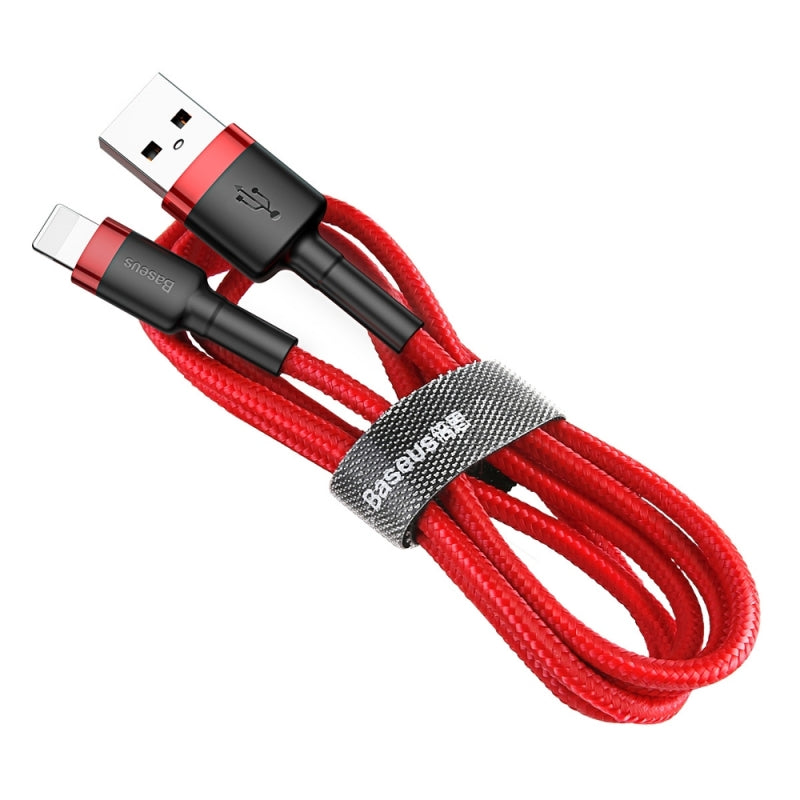 Καλώδιο Δεδομένων και Φόρτισης USB-A - Lightning Baseus Cafule, 18W, 0.5m, Κόκκινο CALKLF-A09