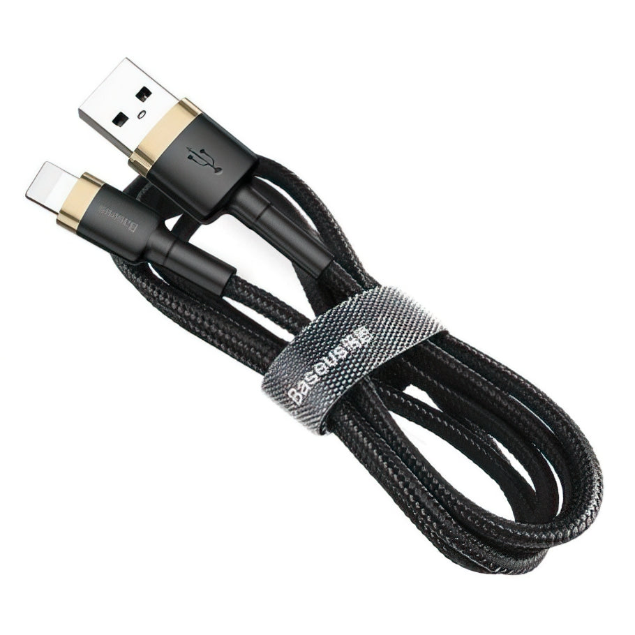 Καλώδιο Δεδομένων και Φόρτισης USB-A - Lightning Baseus Cafule, 18W, 3m, Χρυσό CALKLF-RV1