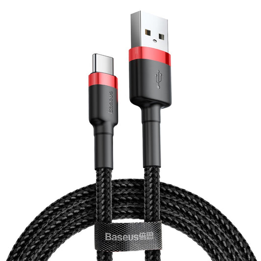 Καλώδιο Δεδομένων και Φόρτισης USB-A - USB-C Baseus Cafule, 18W, 3m, Κόκκινο CATKLF-U91