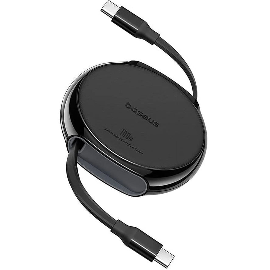 Καλώδιο Δεδομένων και Φόρτισης USB-C - USB-C Baseus Pathfinder Retractable, 100W, 1m, Μαύρο P10368400111-00