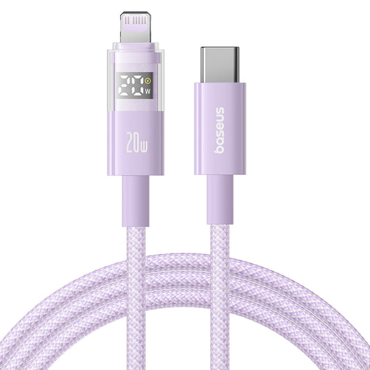 Καλώδιο Δεδομένων και Φόρτισης USB-C - USB-C Baseus Display 2, 100W, 1m, Μωβ P10382702511-00