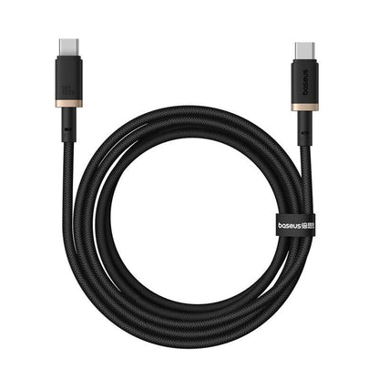 Καλώδιο Δεδομένων και Φόρτισης USB-C - USB-C Baseus Dura Series, 100W, 2m, Χρυσό P10377803U01-03