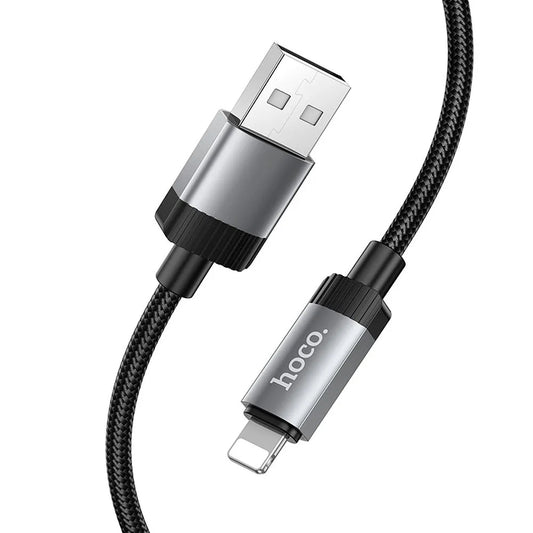Καλώδιο Δεδομένων και Φόρτισης USB-A - Lightning HOCO X117, 18W, 1m, Μαύρο