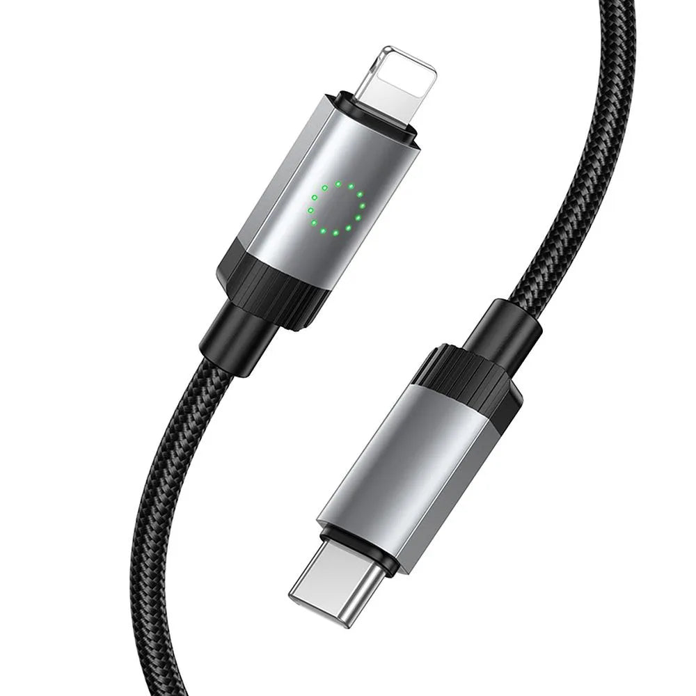 Καλώδιο Δεδομένων και Φόρτισης USB-C - Lightning HOCO X117, 27W, 1μ, Μαύρο