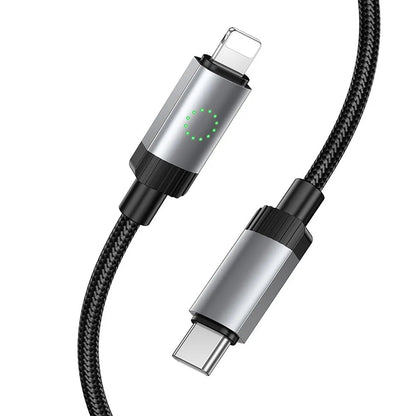 Καλώδιο Δεδομένων και Φόρτισης USB-C - Lightning HOCO X117, 27W, 1μ, Μαύρο