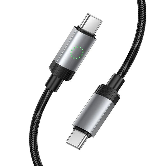 Καλώδιο Δεδομένων και Φόρτισης USB-C - USB-C HOCO X117, 60W, 1m, Μαύρο