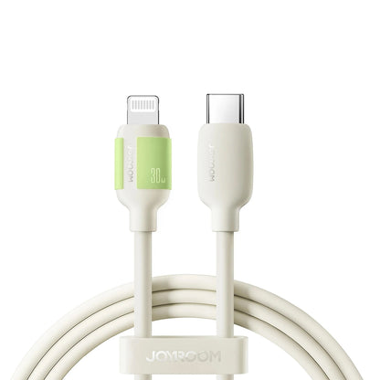 Καλώδιο Δεδομένων και Φόρτισης USB-C - Lightning Joyroom S-A53, 30W, 2m, Μπεζ
