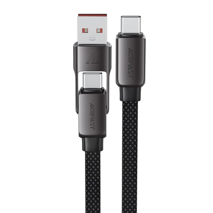 Καλώδιο Δεδομένων και Φόρτισης USB-C - USB-A / USB-C Acefast C13-05, 60W, 0.2m, Μαύρο