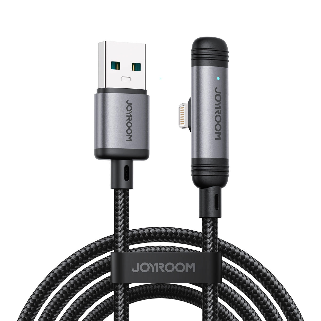 Καλώδιο Δεδομένων και Φόρτισης USB-A - Lightning Joyroom S-A56 EnjoyX Angled, 18W, 1.2m, Μαύρο