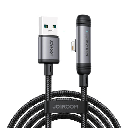 Καλώδιο Δεδομένων και Φόρτισης USB-A - Lightning Joyroom S-A56 EnjoyX Angled, 18W, 1.2m, Μαύρο