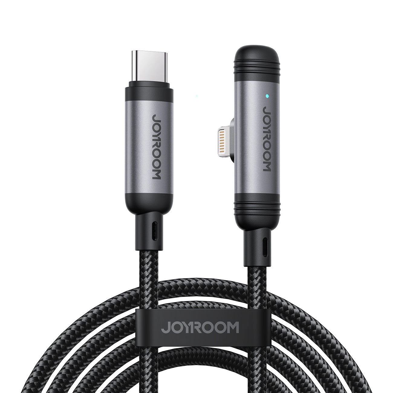 Καλώδιο Δεδομένων και Φόρτισης USB-C - Lightning Joyroom S-A56 EnjoyX Angled, 30W, 1.2m, Μαύρο