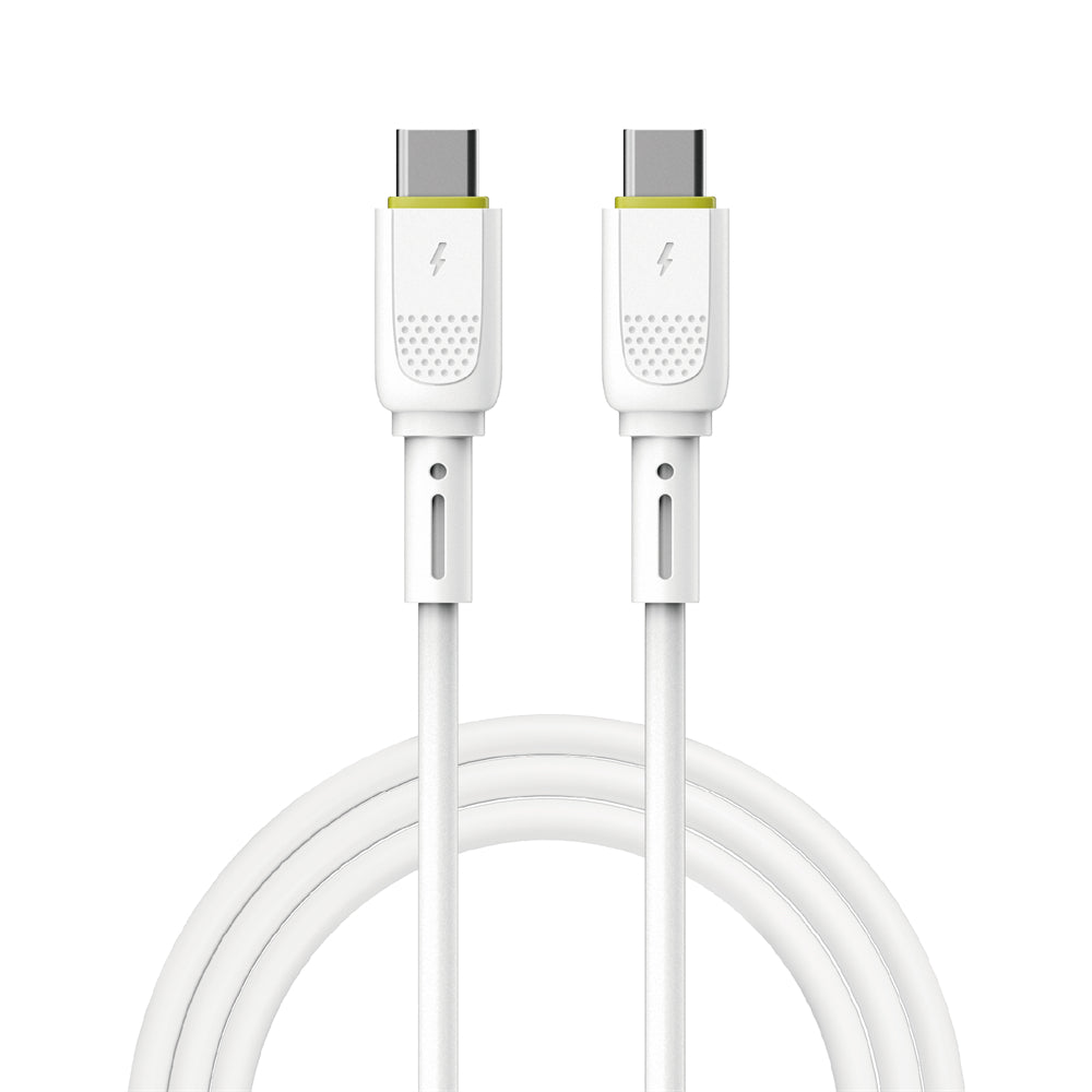 Καλώδιο Δεδομένων και Φόρτισης USB-C - USB-C WiWu Wi-C034, 60W, 1.2m, Λευκό