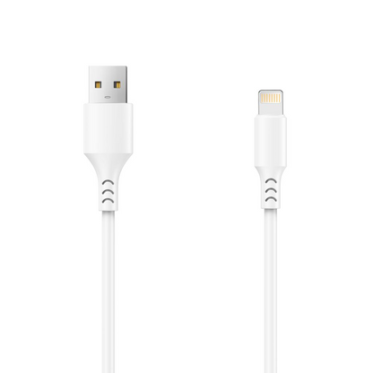 Καλώδιο Δεδομένων και Φόρτισης USB-A - Lightning Setty, 18W, 1m, Λευκό