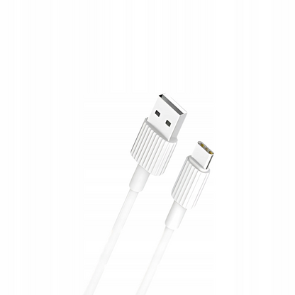 Καλώδιο Δεδομένων και Φόρτισης USB-A - USB-C XO Design NB156, 60W, 1m, Λευκό