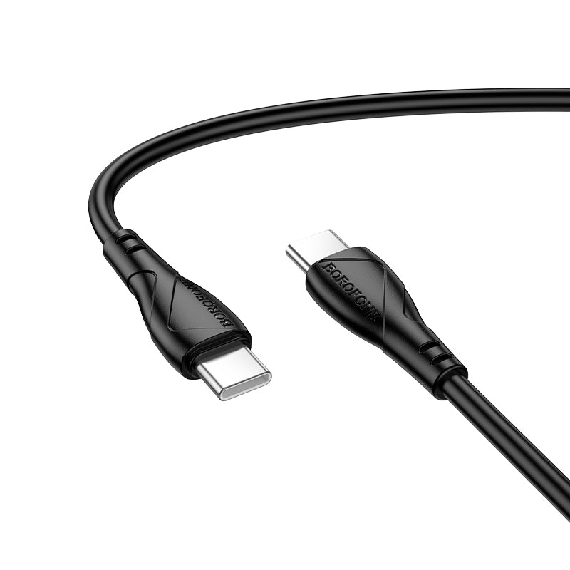 Καλώδιο Δεδομένων και Φόρτισης USB-C - USB-C Borofone BX121 Energy, 60W, 1m, Μαύρο
