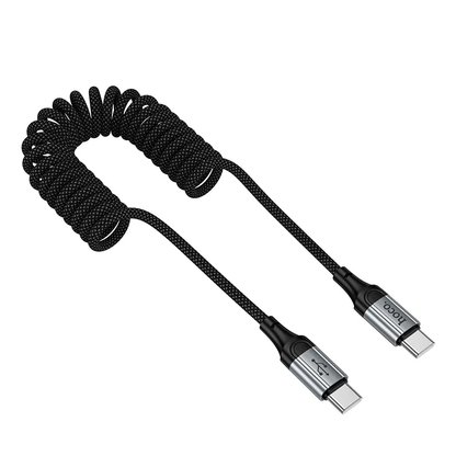 Καλώδιο Δεδομένων και Φόρτισης USB-C - USB-C HOCO X121, 60W, 1.5m, Μαύρο