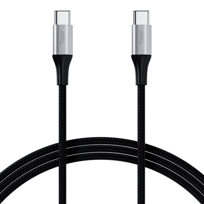Καλώδιο Δεδομένων και Φόρτισης USB-C - USB-C Allity. AUC-01, 100W, 2m, Μαύρο