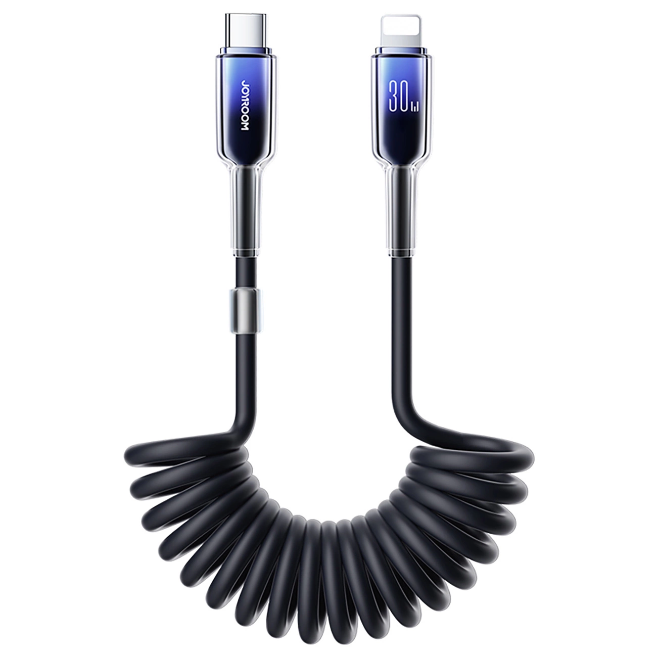 Καλώδιο Δεδομένων και Φόρτισης USB-C - Lightning Joyroom S-A43 Crystal, 30W, 1.5m, Μαύρο