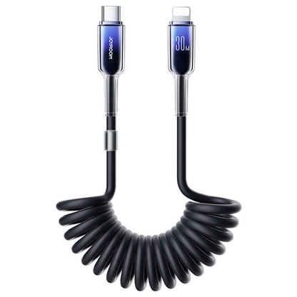 Καλώδιο Δεδομένων και Φόρτισης USB-C - Lightning Joyroom S-A43 Crystal, 30W, 1.5m, Μαύρο
