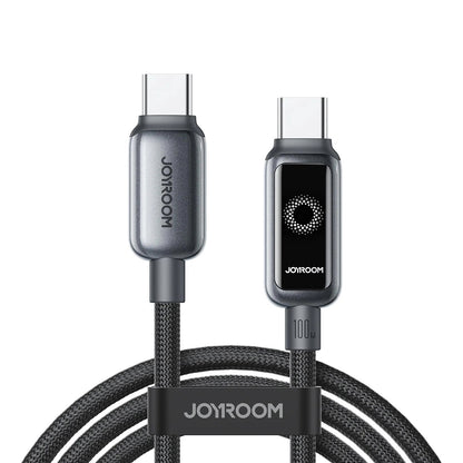 Καλώδιο Δεδομένων και Φόρτισης USB-C - USB-C Joyroom S-A55 StarFlight Display, 100W, 1.2m, Μαύρο