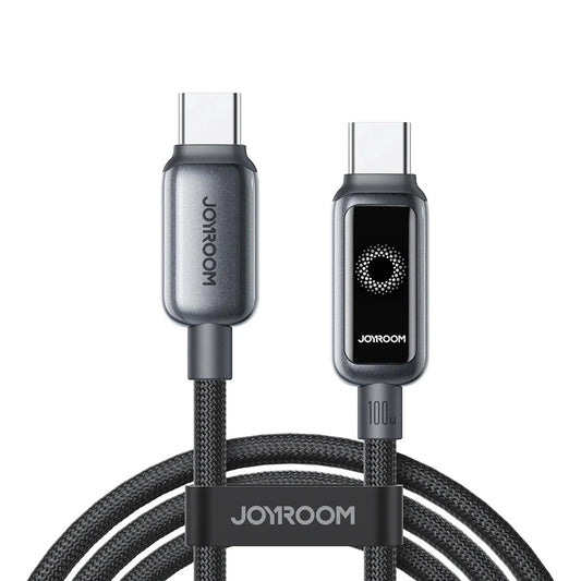 Καλώδιο Δεδομένων και Φόρτισης USB-C - USB-C Joyroom S-A55 StarFlight Display, 100W, 1.2m, Μαύρο