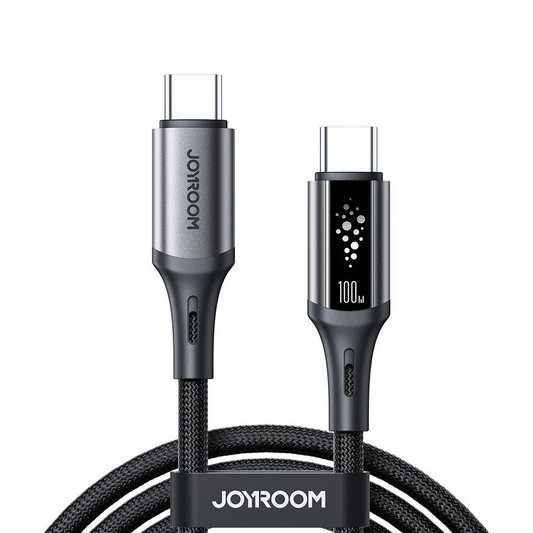 Καλώδιο Δεδομένων και Φόρτισης USB-C - USB-C Joyroom S-A60 StarTalk, 100W, 1.2m, Μαύρο