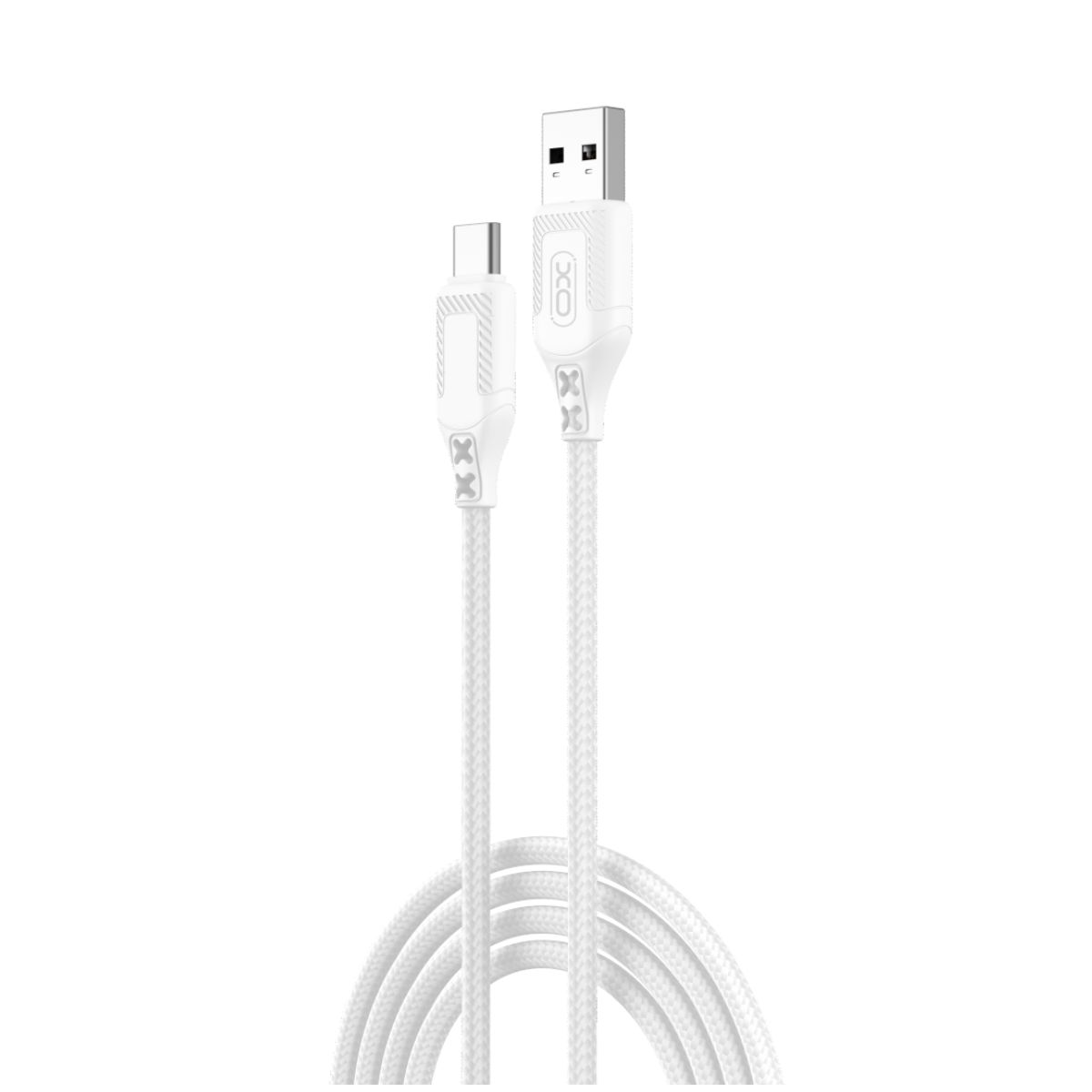 Καλώδιο Δεδομένων και Φόρτισης USB-A - USB-C XO Design NB235, 18W, 1m, Λευκό