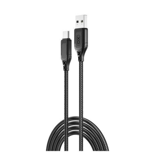 Καλώδιο Δεδομένων και Φόρτισης USB-A - USB-C XO Design NB235, 18W, 1m, Μαύρο