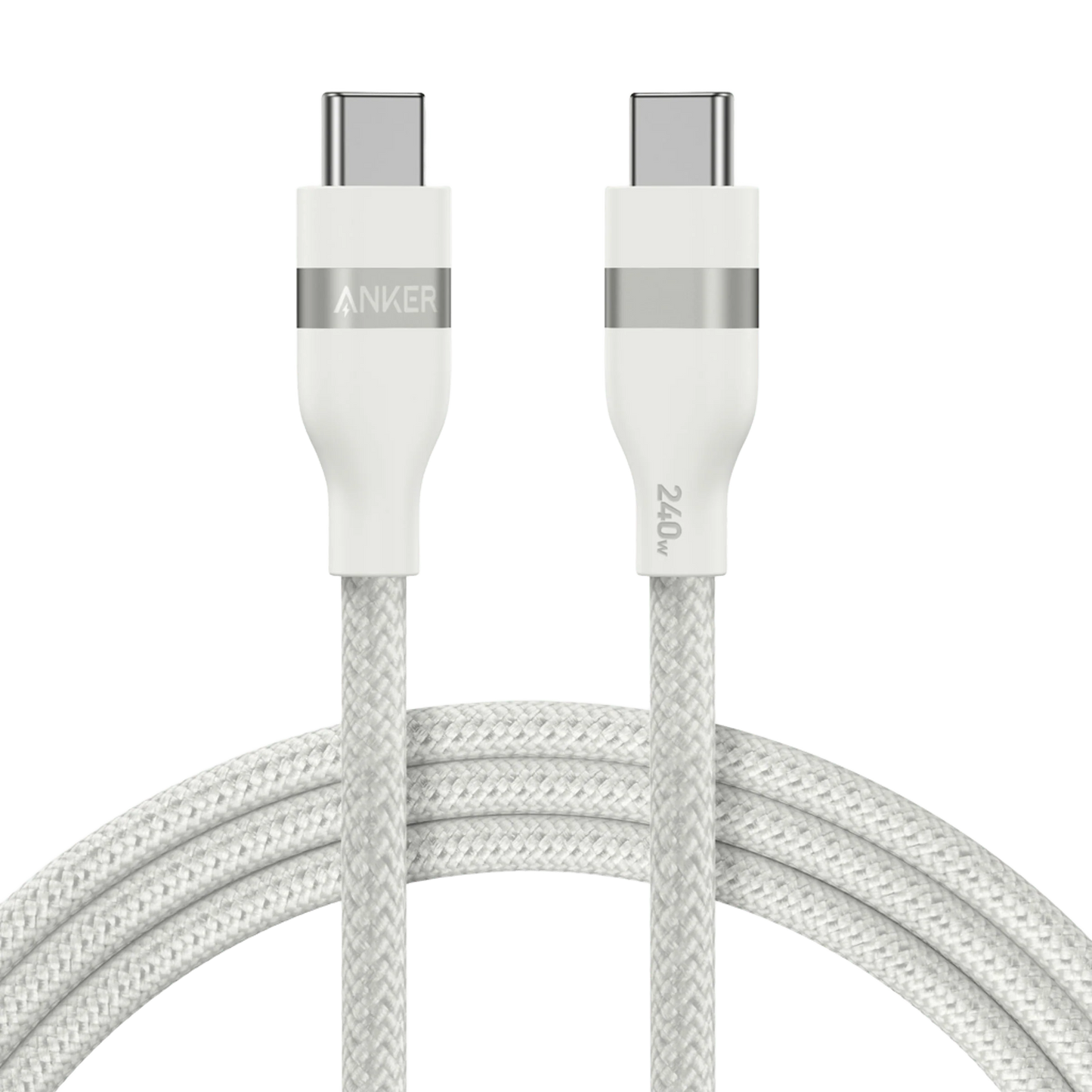 Καλώδιο Δεδομένων και Φόρτισης USB-C - USB-C Anker, 240W, 1.8m, Λευκό A82E2H22