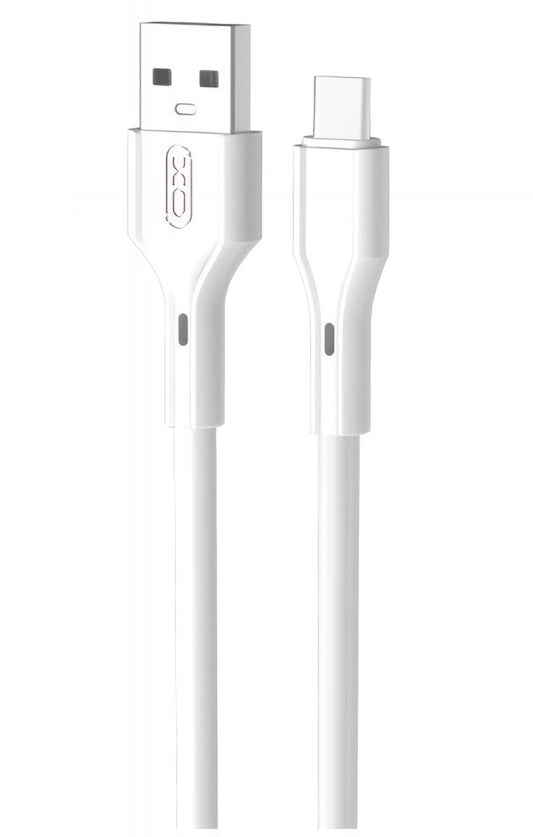 Καλώδιο Δεδομένων και Φόρτισης USB-A - USB-C XO Design NB230, 18W, 1m, Λευκό