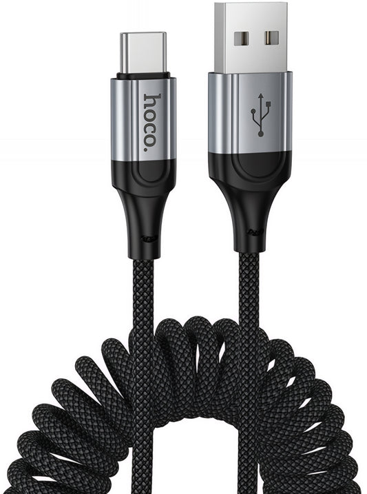 Καλώδιο Δεδομένων και Φόρτισης USB-A - USB-C HOCO X121, 18W, 1.5m, Μαύρο