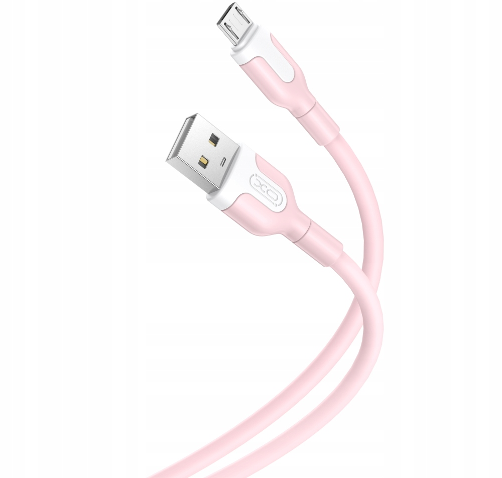 Καλώδιο Δεδομένων και Φόρτισης USB-A - microUSB XO Design NB212, 18W, 1m, Ροζ