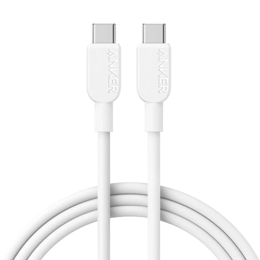 Καλώδιο Δεδομένων και Φόρτισης USB-C - USB-C Anker 310, 240W, 1.8m, Λευκό A81D6H21