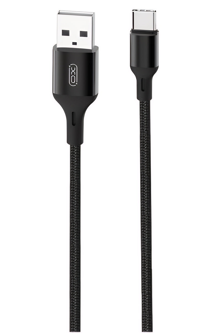 Καλώδιο Δεδομένων και Φόρτισης USB-A - USB-C XO Design NB143, 18W, 2m, Μαύρο