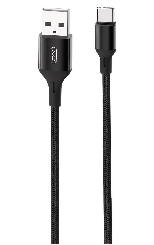 Καλώδιο Δεδομένων και Φόρτισης USB-A - USB-C XO Design NB143, 18W, 2m, Μαύρο