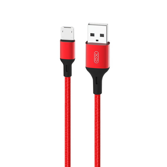 Καλώδιο Δεδομένων και Φόρτισης USB-A - microUSB XO Design NB143, 18W, 1m, Κόκκινο