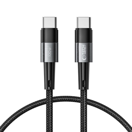 Καλώδιο Δεδομένων και Φόρτισης USB-C - USB-C Tech-Protect Ultraboost, 100W, 0.25μ, Γκρι