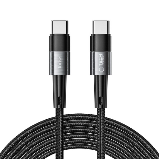 Καλώδιο Δεδομένων και Φόρτισης USB-C - USB-C Tech-Protect Ultraboost, 100W, 3μ, Γκρι
