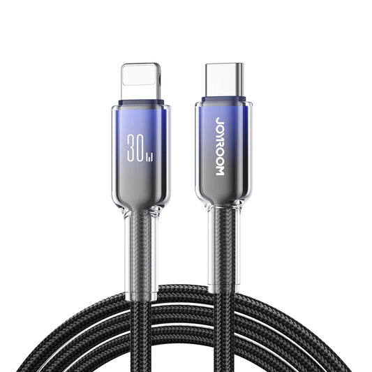 Καλώδιο Δεδομένων και Φόρτισης USB-C - Lightning Joyroom S-A42, 30W, 1.2m, Μαύρο