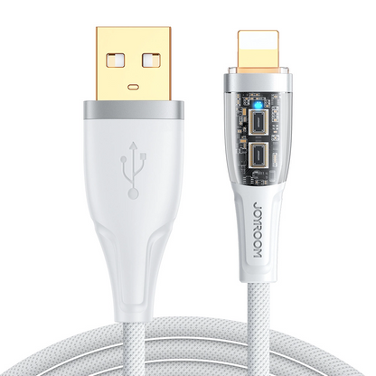 Καλώδιο Δεδομένων και Φόρτισης USB-A - Lightning Joyroom S-UL012A3, 18W, 1.2m, Λευκό