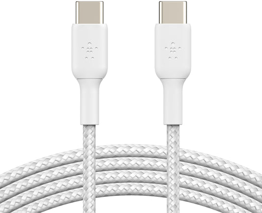 Καλώδιο Δεδομένων και Φόρτισης USB-C - USB-C Belkin BoostCharge Pro, 60W, 2m, Λευκό CAB004bt2MWH